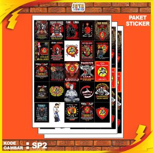 GAMBAR STICKER KERA SAKTI / STIKER KERA SAKTI / PAKET STIKER KERA SAKTI PER 25 PCS / KODESP2