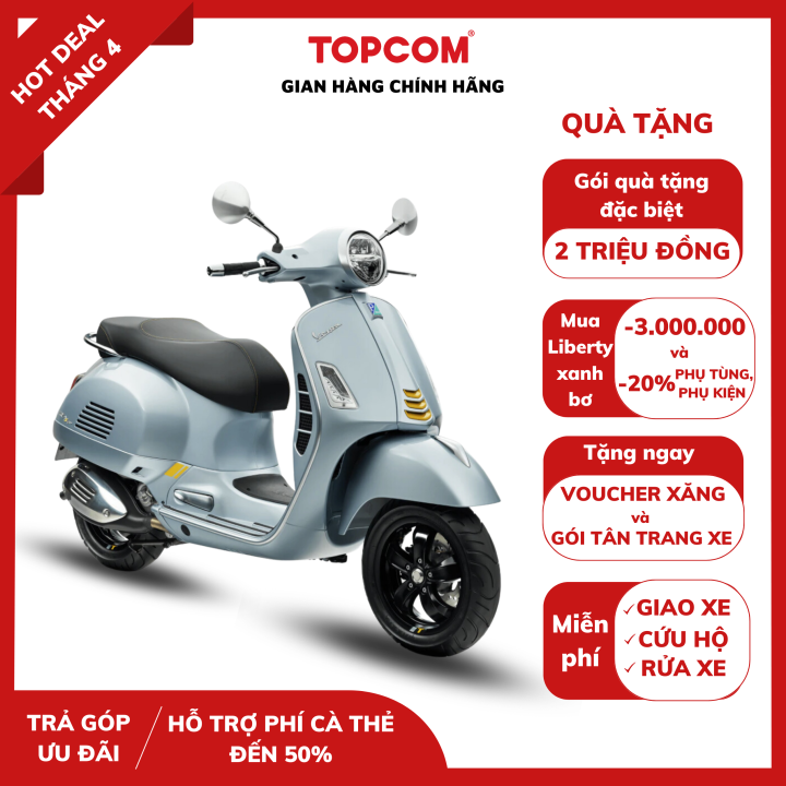 Trả góp 0%] Xe ga Vespa GTS Super Tech 300cc Lazada