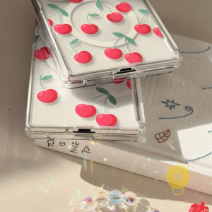 For Z Fold 8 Ultra Case TPU Metal Keychain Cherry Chain Phone Case For SAMSUNG Galaxy Z Fold 8 7 Cover Aesthetic Korean Cute