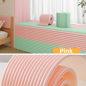 LIWU An toàn cho trẻ em Thanh bảo vệ cạnh bàn 2m Tự dính Tấm chắn bằng bọt xốp Di động Mềm mại Đệm Chống Va Chạm Dành cho bệ cửa sổ cạnh giường