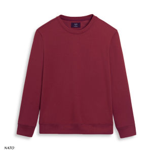 Áo Thun Tay Dài Nam SWEATER Trơn Vải Da Cá Cotton 100% Cao Cấp Đẹp Màu Trắng Đen Đỏ Xanh Navy Co Giãn Dày NATO