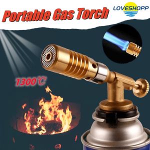 Portable Gas Torch Butane Gas Welding Torch Cooking Blow Torch Copper Gun Torch Butane Lighter Heating Welding Ignition Lighter