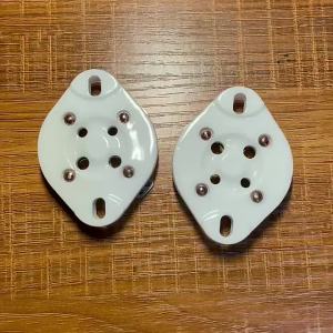 ซ็อกเก็ตหลอดเซรามิก 4 ขา สำหรับหลอดอิเล็กตรอน 5Z3 5U4G 572B 2A3 300B 274B 811A เครื่องขยายเสียงหลอดสุญญากาศ วินเทจ เสียง HIFI DIY