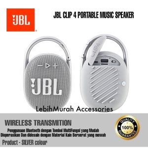 Clip4 Speaker Bluetooth Wireless CLIP 4 Super Bass Mini Stereo Speaker Aktif Bluetooth Full Bass