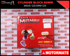 MUTARRU CYLINDER BLOCK SET 60MM WAVE 125/XRM 125