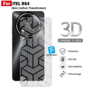 Skin Carbon Itel Rs4 S24 Garskin Transformers Pelindung Belakang Handphone
