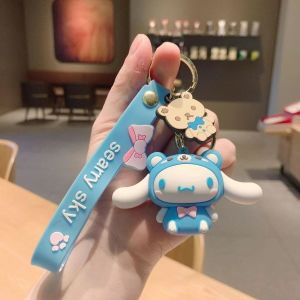 Set Gantungan Kunci Mobil Motor KeyChain Liontin Tas motif Kartun Melody Kuromi Hadiah Pasangan