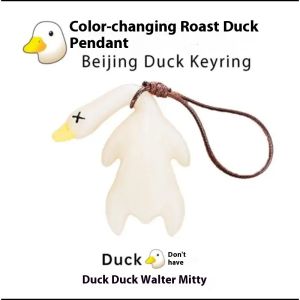 PaulWeekend น่ารักเรซินการ์ตูนจี้รูปเป็ดสำหรับ Hiasan Mobil