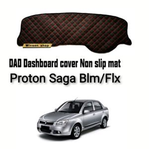 winsenshop Proton saga flx blm dashboard cover dad red line non slip mat