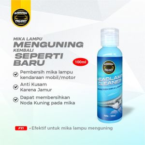 GARASI AGAN Headlamp Cleaner Pembersih Mika Lampu Mobil Motor Kaca Lampu Menguning Headlamp Polish