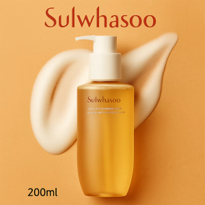 Sulwhasoo Gentle Cleansing Foam 200ml | Herbal Mild Facial Cleanser for Hydrated Smooth & Pore-Clean Skin