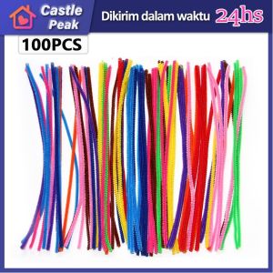 100Pcs KAWAT BULU Grosir PIPE CLEANER MAINAN KAWAT