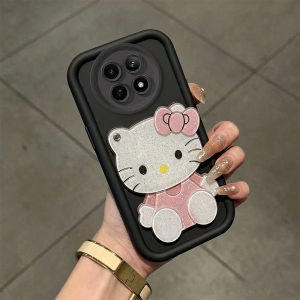 PBZZ Case for REDMI NOTE 15 4G NOTE 15 PRO poco M8 PRO 5G phone casing Softcase Silicone shockproof Cover new design aesthetic cute pink cat mirror with holder for women JTMJZJ3