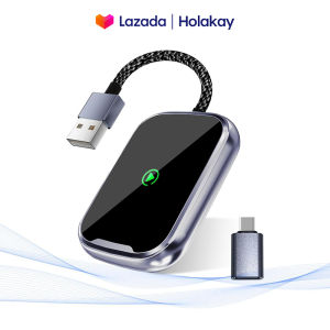 Carplay Adapter 2 in 1 CarPlay Android Auto Wireless Adapter 2025 Upgraded Auto-Connect & Low Latency Wireless Car Play Dongle for Apple iPhone