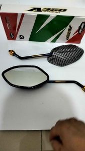 SPION BEAT TWOTONE KARBON SEPION STANDAR BEAT TANGKAI TANGGUNG TWOTONE ASLI BAKARAN DRAT HONDA SCOOPY VARIO PCX