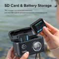 LLANO NP-W126s Camera Charger , Dual charging ports, LED Display, with SD Card Storage Function, For Fuji X100F/X-TS/X-A10/X-T20/XT100/X-A20/X-T10/X-A1/X-pro2/X-T1/X-A3/HS30EXR/X-T2/X-A5/X-T3/X-T30. 