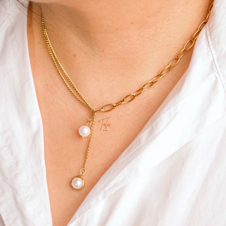 Tala By Kyla Margaret Drop Pearl Mom Necklace Plus Premium Gift Box Mom 