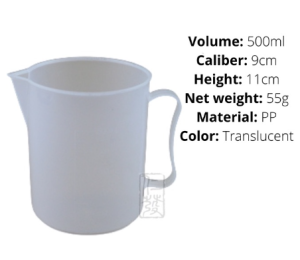 600ML Plastic Measuring Cup #Scale #Disposable #Paint #Toning #Baking