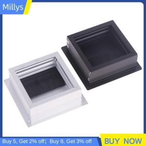 Millys Desk Cord Grommet Wire Hole Cover Line Outlet Port Threading Box Cover Cable Passing Box Office Table Cable Organizer 80x80MM