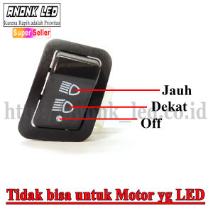 Saklar Lampu Motor Honda / Tombol Lampu DIM Motor Beat 3 Fungs ON OFF / Saklar Dim 3titik