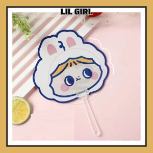 𝗗𝗘𝗧𝗔𝗖𝗛𝗔𝗕𝗟𝗘 Cute Creative Cartoon Handheld Plastic Fan Portable Mini Summer Hot Days Children Gift