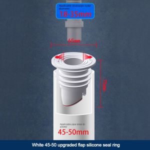 BINDST Kitchen Useful One Way Valve Shower Drainer Sewer Stopper Water Pipe Plug Pipe Sealing Ring Drain Cover Floor Drain