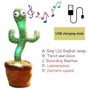 Cactus Toy Dancing And Speaking Dancing Singing Twisting Swaying Fluffy Something Funny Gift
