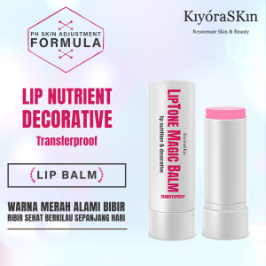 KiyoraSKin LipTone Magic Balm | Transferproof Lip Nutrisi Vitamin Pelembab Warna Alami Bibir Anti UV