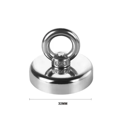 40KG Fishing Magnet With Rope Super Strong Magnet Hanging Ring Strong Magnetic Salvage Sucker 磁铁