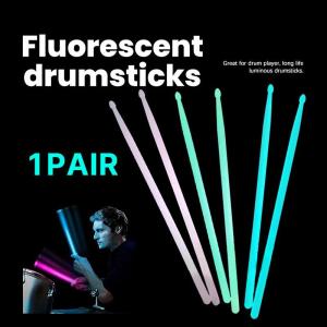 1-Pair 5A Luminous Drumsticks Neon Colored Glowing Drum Sticks Musical Instruments Drum Sticks