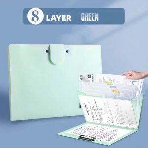 A3 Expanding File Folder Organizer Portable Document Organizer File Organizer Envelope Storage 8 Pockets