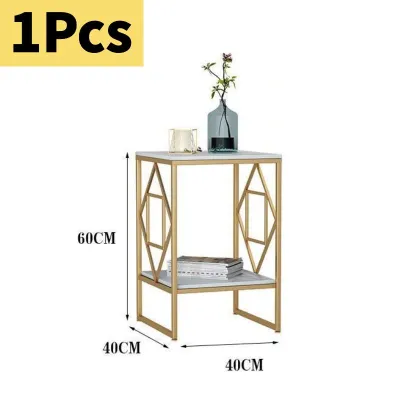 EB MALL ORIGINAL NORDIC MARBLE SOFA SIDE TABLE LIVING ROOM CORNER CABINET SIMPLE BEDROOM BEDSIDE CABINET SIDE TABLE CREATIVE SMALL TEA TABLE