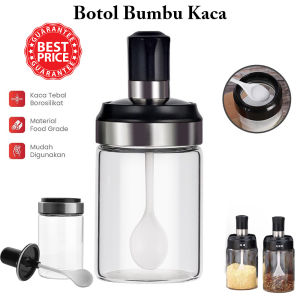 Tempat Bumbu Botol Bumbu Dapur Kaca Serbaguna / Toples Wadah Bumbu Penyimpanan Gula Garam Kopi Termurah Terbaru Promo