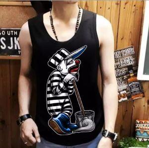 ShopAoi - Singlet Badut Jail / Kaos tanpa lengan / Kaos Dalam / Singlet Pria / Lekbong