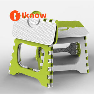 ฉันรู้เก้าอี้รองพับได้พร้อมที่จับม้านั่งพลาสติกขนาดเล็กพับได้สีชมพูพกพาได้สําหรับเด็กและผู้ใหญ่ใช้ในห้องครัวห้องน้ําห้องนอนที่วางเท้า