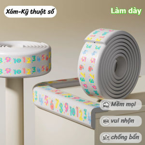 Dải Xốp Chống Va Đập Bọc Cạnh Bàn Tủ Cho Trẻ NBR Mềm Không Thấm Nước Tặng Băng Dính