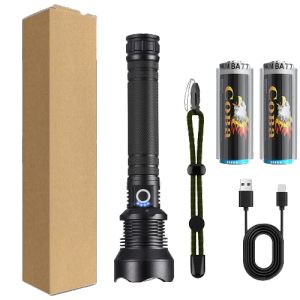 Waterproof Rechargeable LED Flashlight ΧΗP50/70 Zoom 4 Core Super Bright light Camping Flashlight