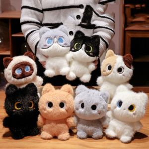 XUECHUANGYING Cow Cat Orange Cat Plush Doll Siamese Kitten Lazy Ragdoll Cat Plush Toy Comfort Plush Toys 20cm Heterochromatic Cat Doll Kids Birthday Christmas