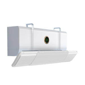 Wall Mounted Wind Shield Extendable Air Conditioner Deflector Anti-Draft Curtain No Install Vent Panel