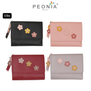 Peonia PNA ELLIS: Dompet Wanita Kecil Lipat yang Stylish & Praktis