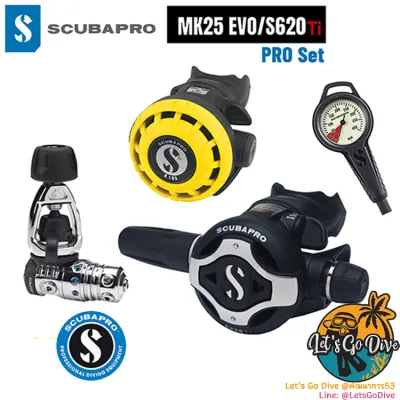 SCUBAPRO - MK25 EVO + S620TI + R195 - Regulator Set - Pro Set สุดคุ้ม - อุปกรณ์หายใจดำน้ำ SCUBA