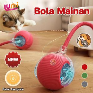 Mainan Bola Tali Kucing & Anjing/Smart Rotating Ball For Pet/Cat Rolling Ball Mainan Listrik Cerdas/Mainan Peliharaan Interaksi Cerdas Kucing Dan Anjing
