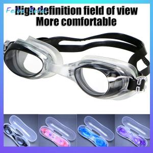 [Feibe Befei] แว่นตาว่ายน้ำป้องกันการเกิดฝ้ากันน้ำกันรังสียูวีสำหรับเด็กเลนส์สีแบบมืออาชีพแว่นตาสำหรับเด็กแว่นตาว่ายน้ำ