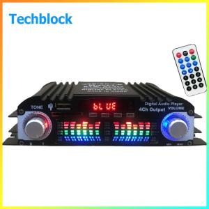 1600W Peak Power Digital 4 Channel Audio Amplifier Reusable Bluetooth-Compatible
