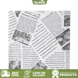 [VSC] 500Pcs Greaseproof Deli Wrapping Sheets 25x25cm Basket Liners Food Picnic Paper Sheets for Burgers Bread