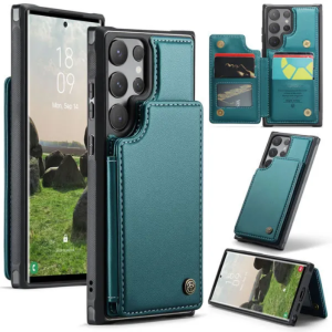 Flip Caseme C22 Leather Case Multi Slot Kartu RFID Block Samsung Galaxy S24 Ultra - S24 Plus - S24 FE - S23 Ultra - S23 Plus - S23 FE - S22 Ultra - S21 Ultra - Note 20 Ultra - Note 10 Plus Premium Leather Case Magnetic