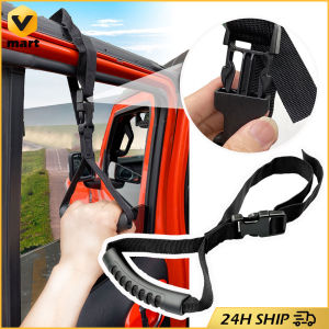 Ergonomic Car Door Handle Assist for Elderly &Disabled -Adjustable Nylon Hand Strap with Secure BuckleInterior Safety Accessory