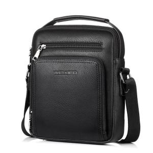 2022 New Fashion PU Leather Men Designer High Quality Shoulder Bag Casual Zipper Office Messenger Bags