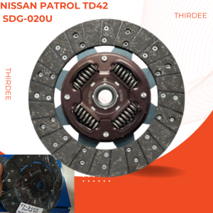 SDG-020U Clutch Disc for Nissan Patrol GQ GU Safari TD42 - 11 Inch (275mm) x 24 Teeth - Heavy Duty Off-Road & 4x4 Replacement - 27518024*25.6