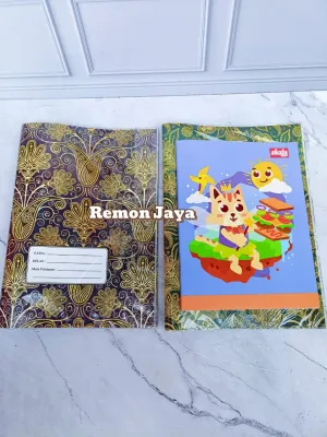 (KUARTO) Motif Batik - Sampul Buku Kertas Ukuran Kwarto / A5